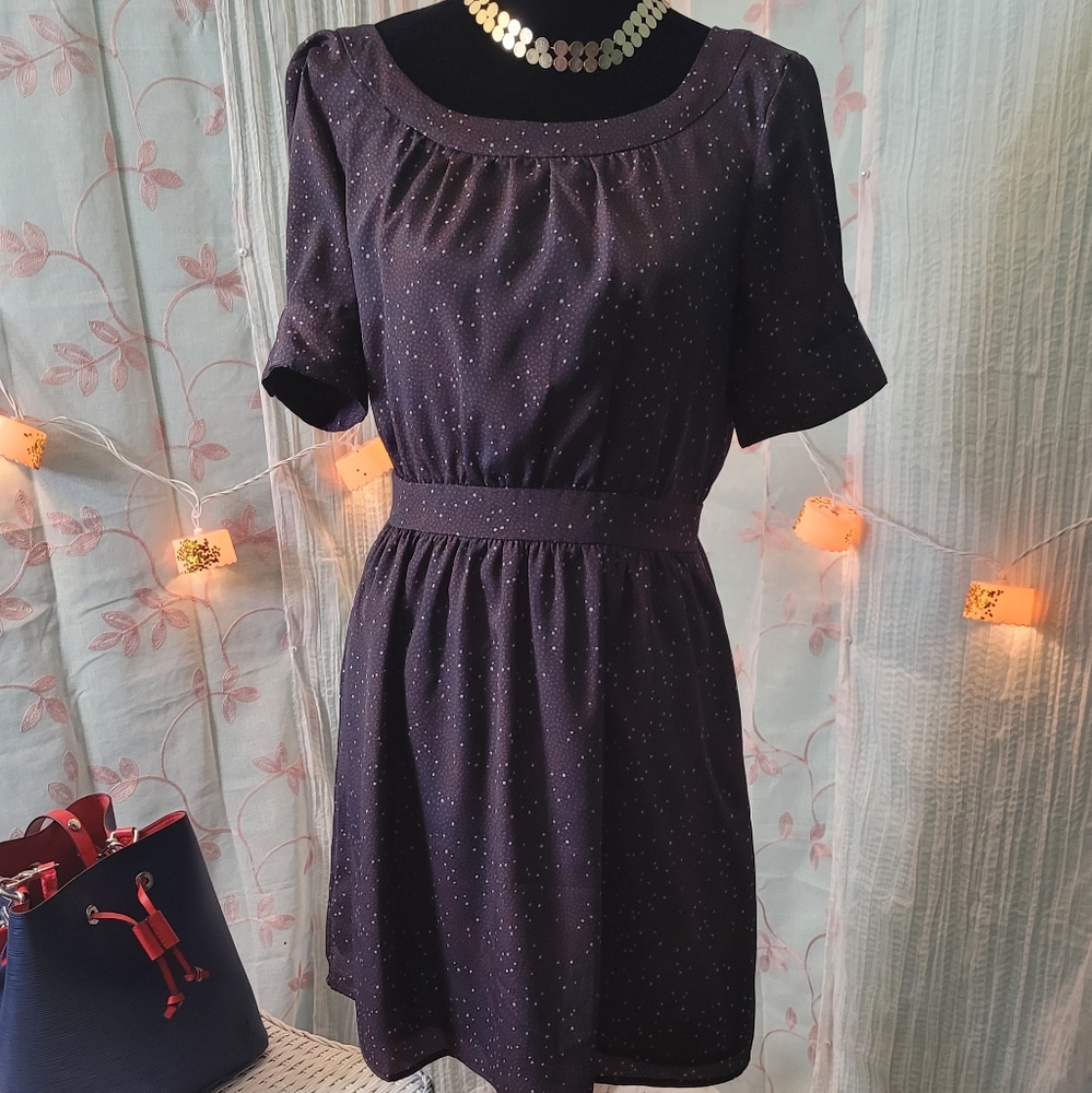 💜 Dot Mini Print Dress sz6💙